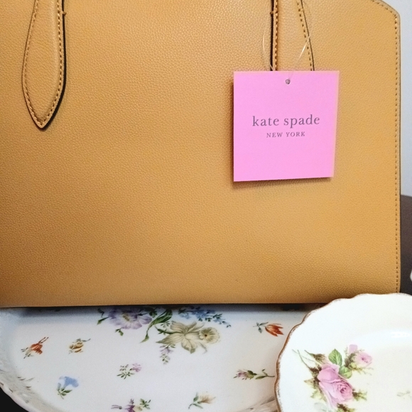 ♠️ Kate Spade - Purse - Wild Senna  -Voyage - satchel -Small grain- NWT - Picture 3 of 11